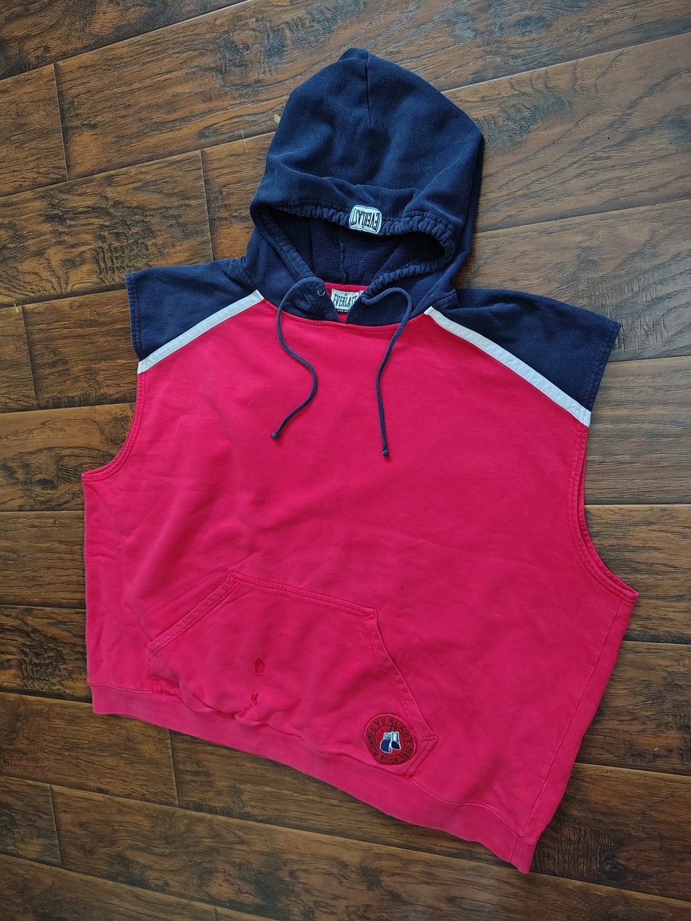 Everlast color block plus size athletic sleeveless hoodie Size 3X